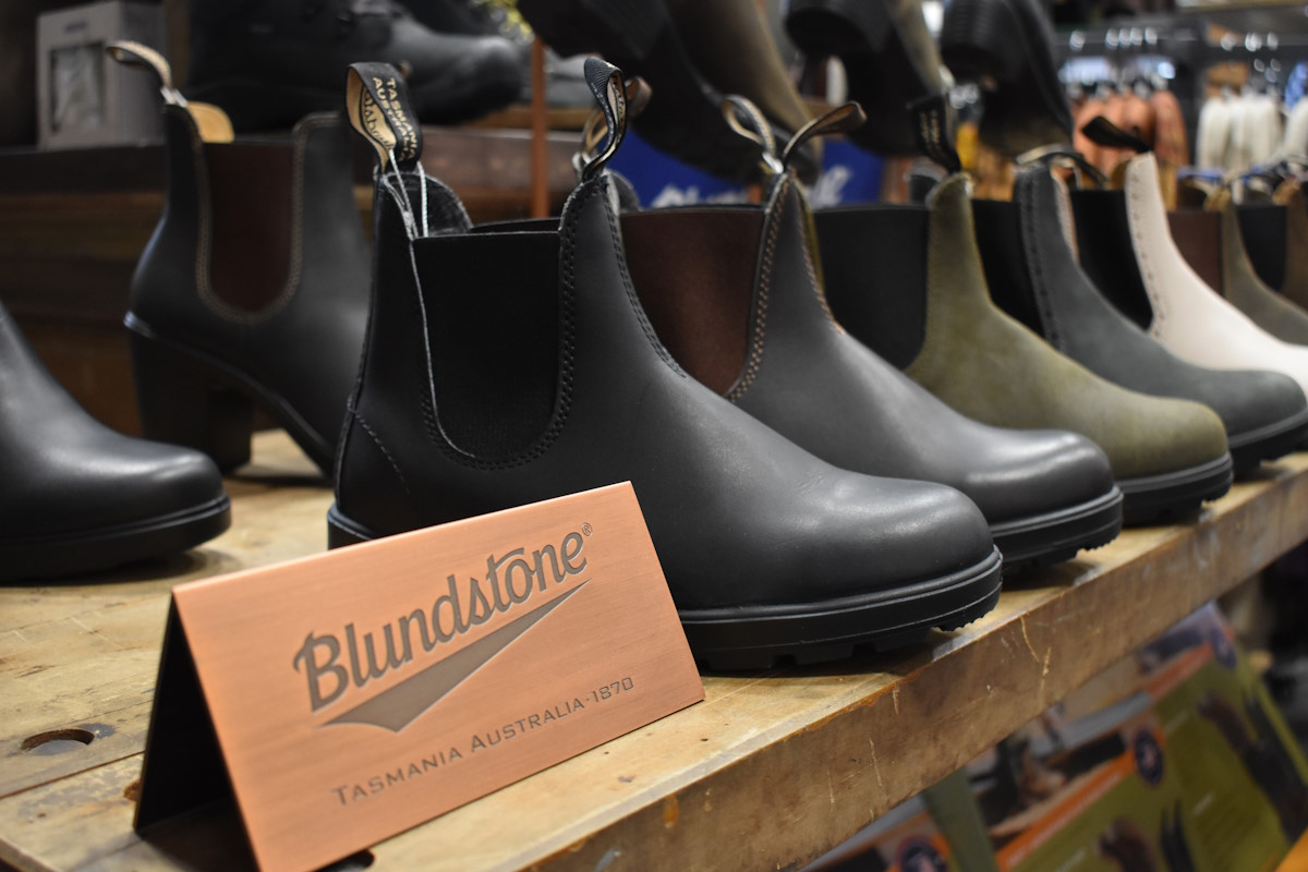 bluntstone at vermont shoe store